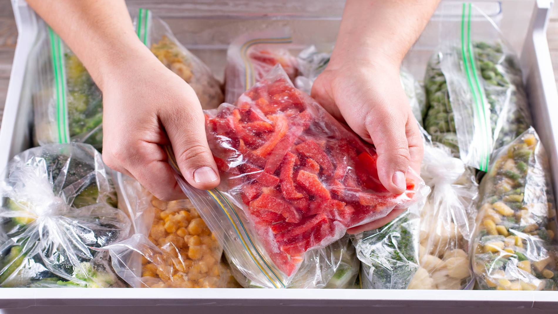 Frozen vegan food storage