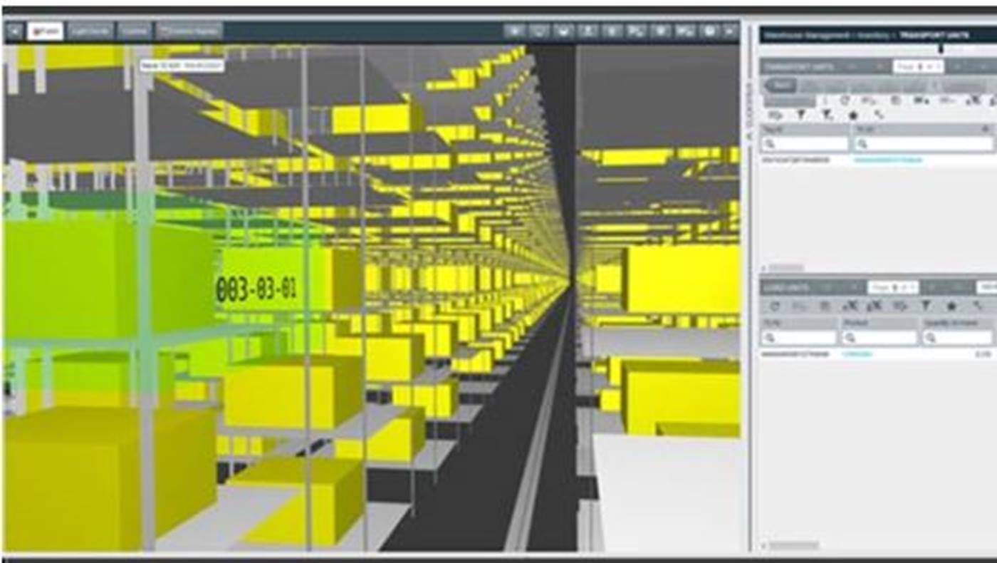 SynQ warehouse management system screenshot