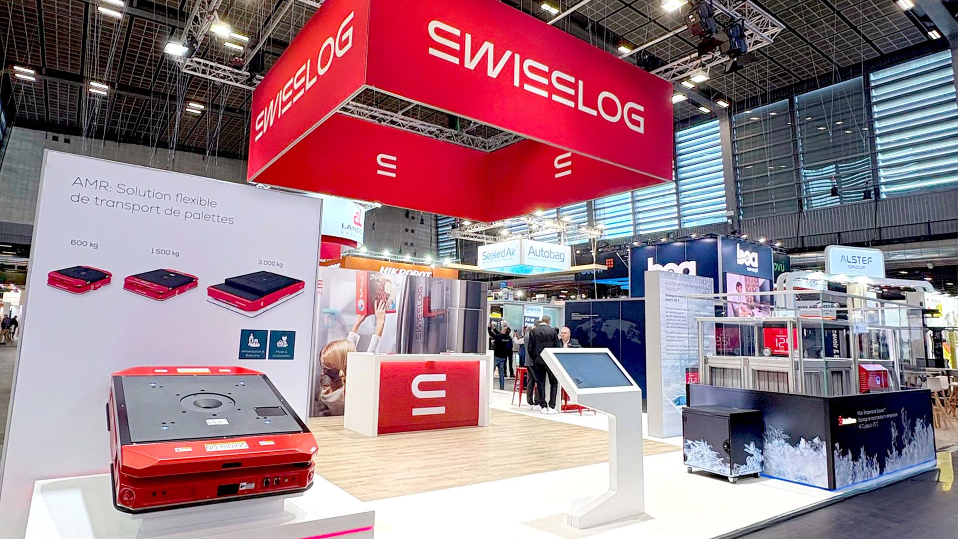Swisslog's trade show booth