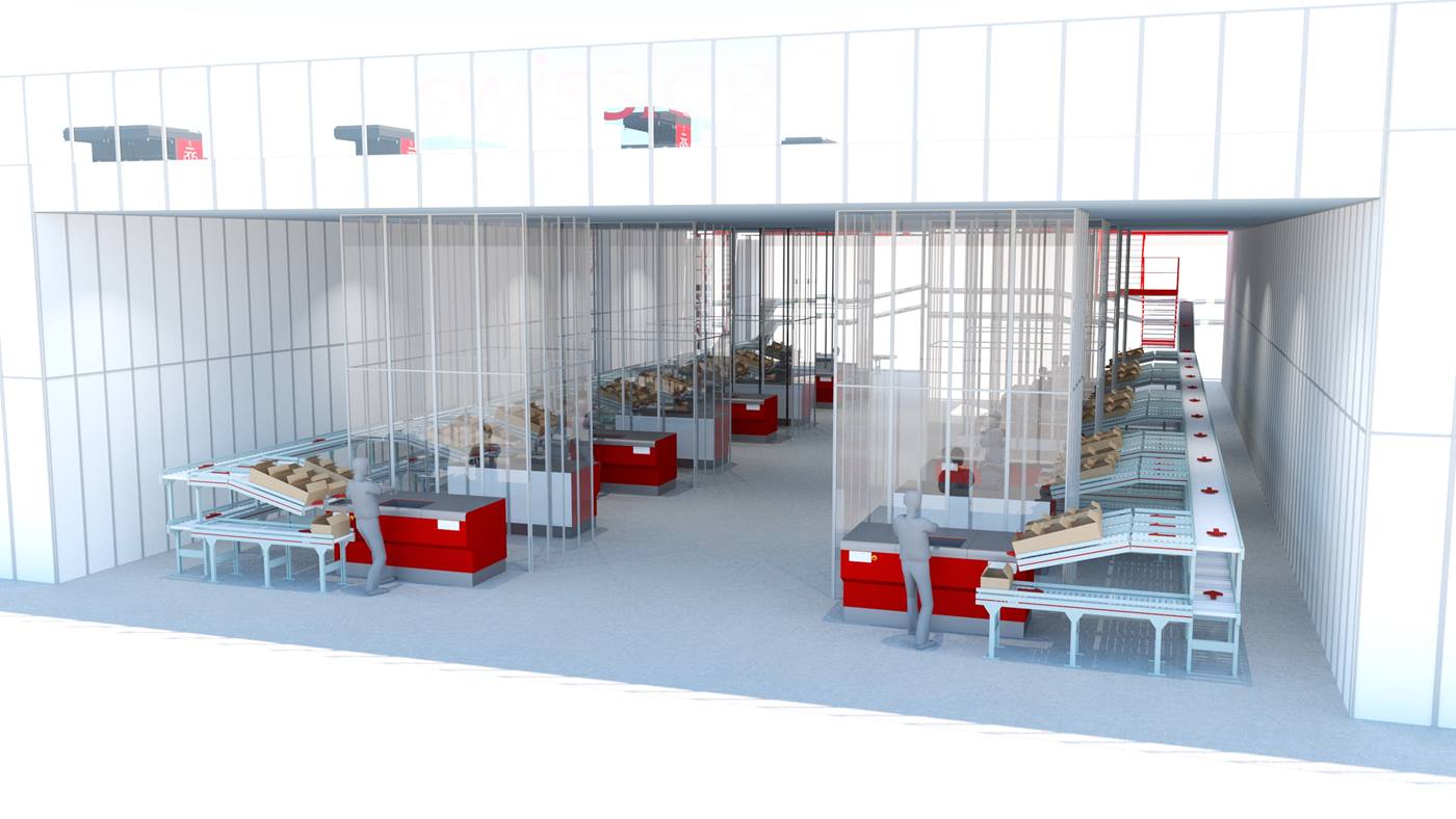 Swisslog Reference Sonepar 3D rendering AutoStore Italy