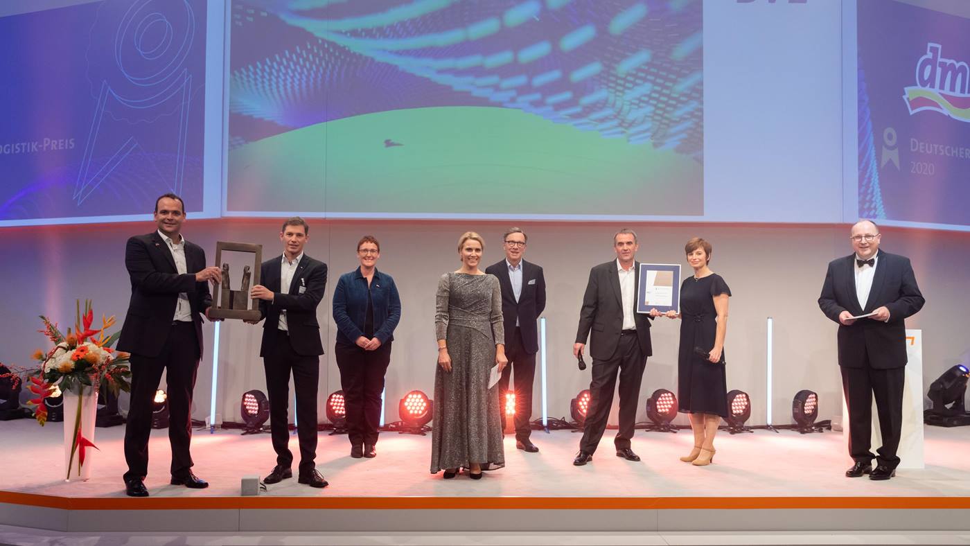 dm-drogerie markt receives the German Logistics Award at the BVL Congress in Berlin