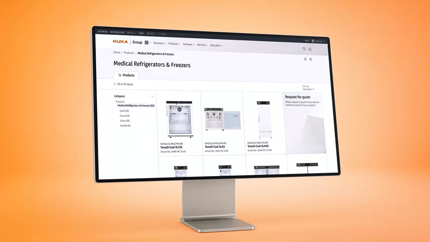 KUKA Group Shop enables access to the full KUKA porfolio