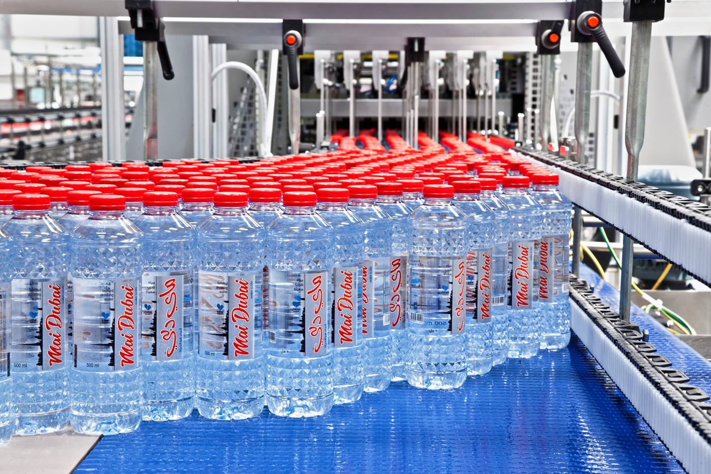 Wasserabfüllanlage und automatisiertes Verteilzentrum von Mai Dubai