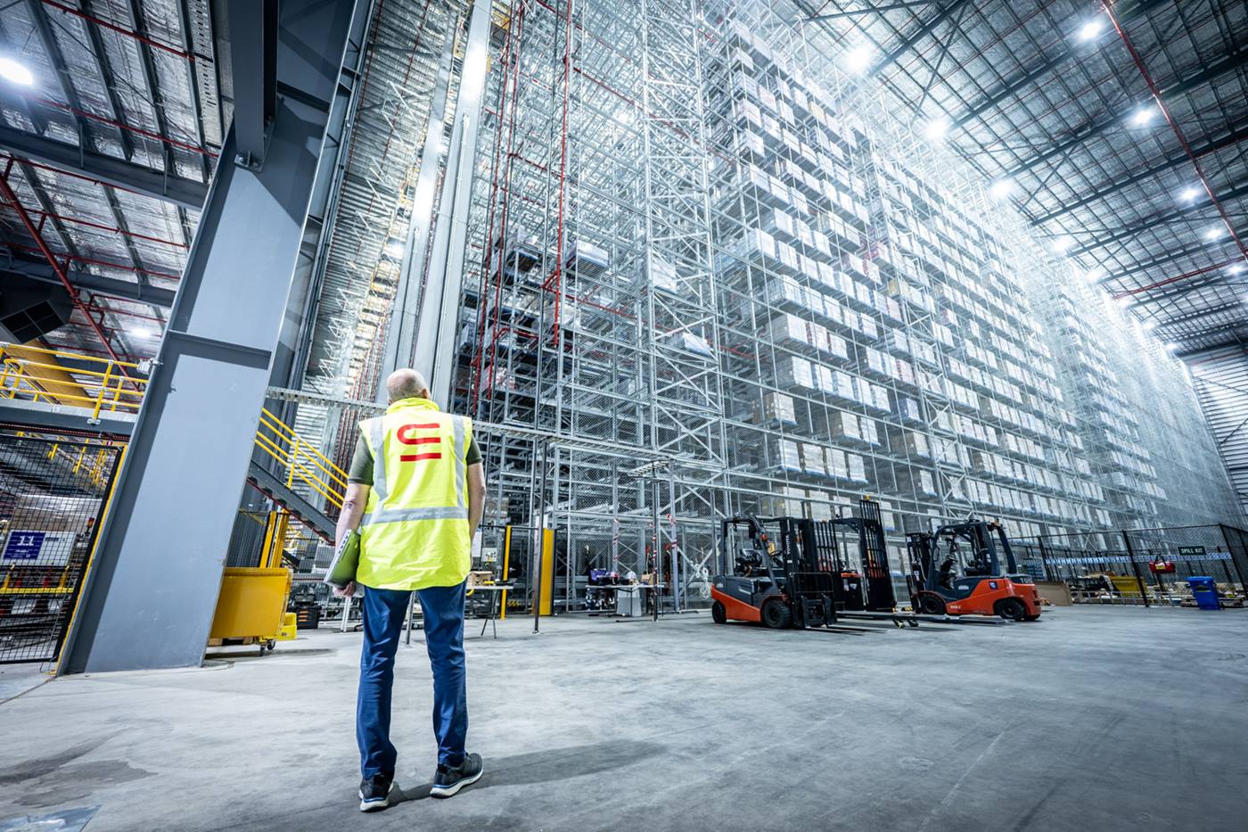 Swisslog technician at Mondelez warehouse in Truganina, Victoria