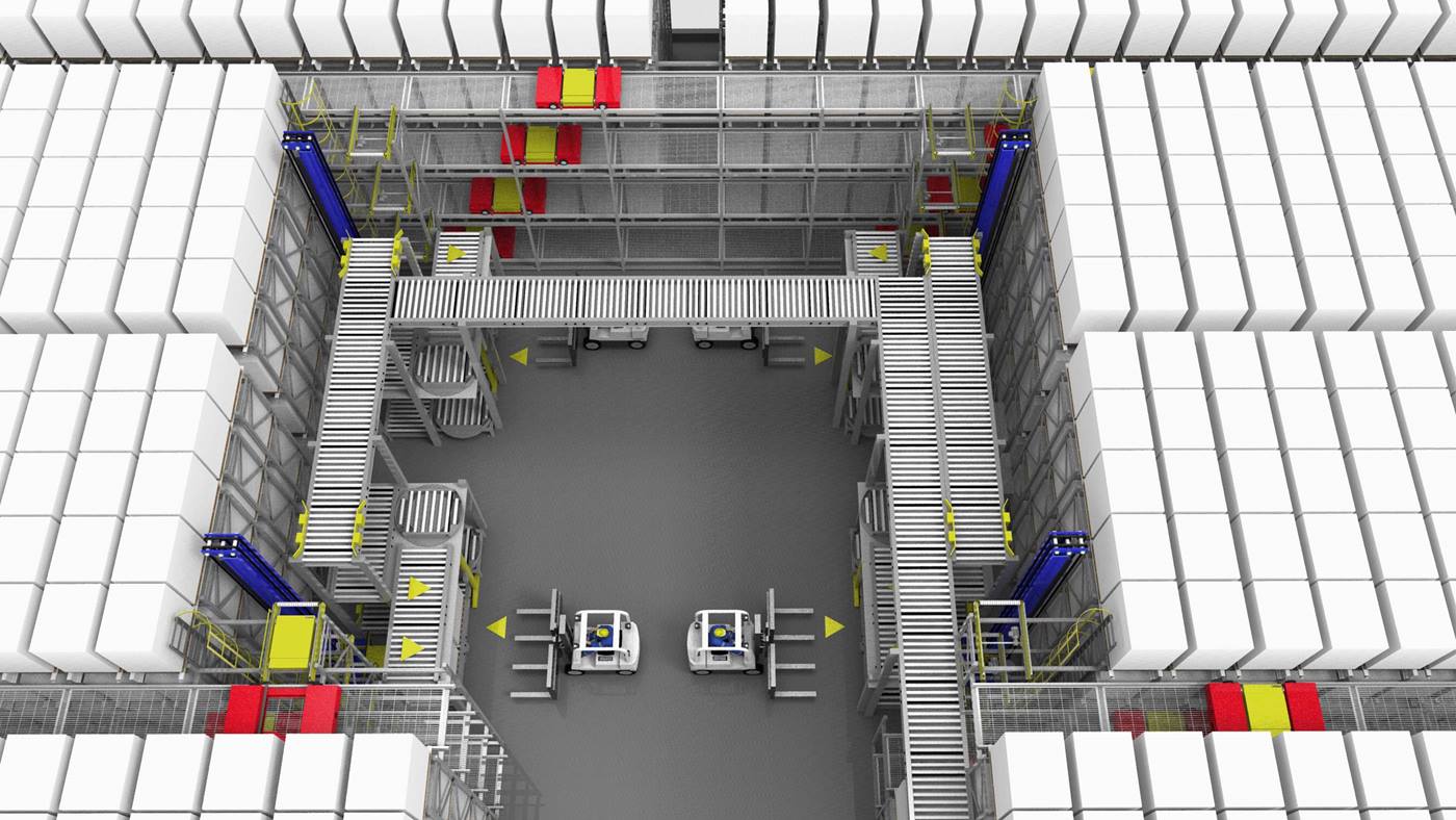 Swisslog PowerStore at Pepsi Bottling Ventures distribution center