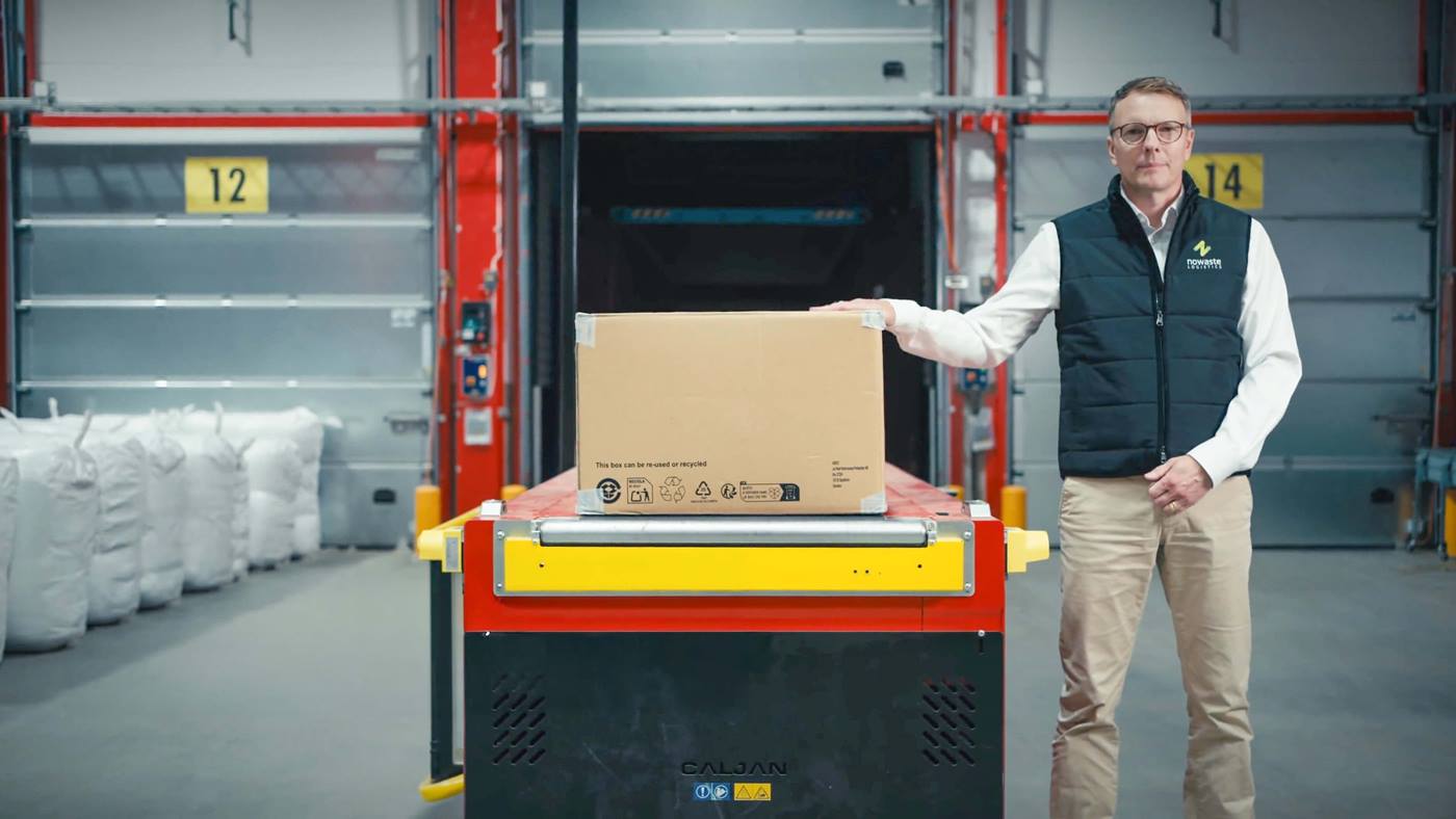 Warehouse automation operation with AutoCase at Nowaste Logistics third-party logistics fulfillment