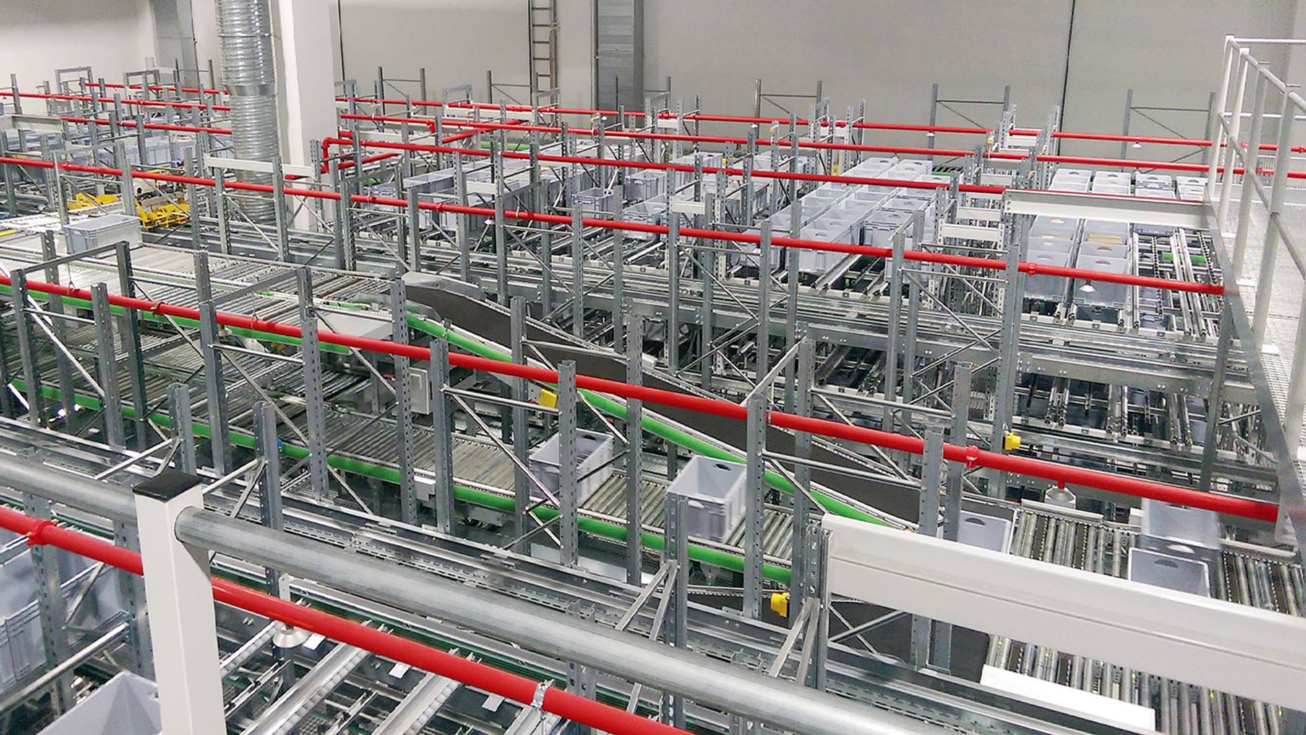 Swisslog automated shuttle warehouse at Hama headquarters, Monheim, Germany