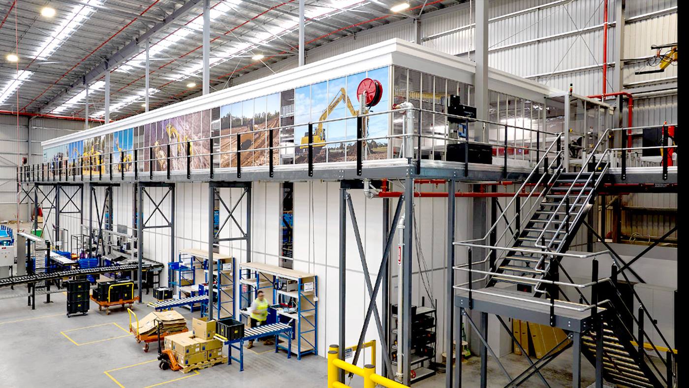 AutoStore solution for Komatsu, empowered by Swisslog
