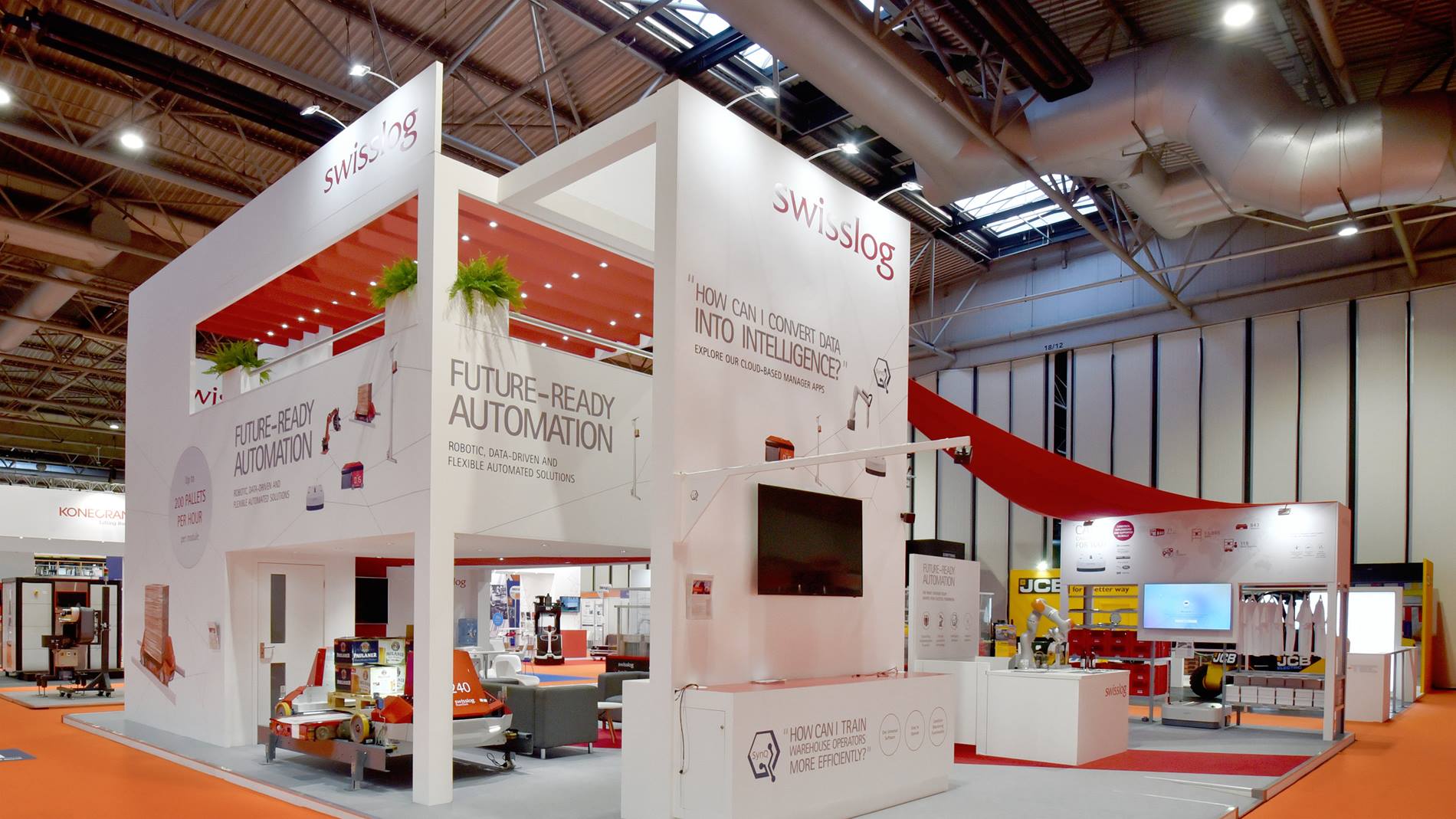 Swisslog's booth at IMHX 2019