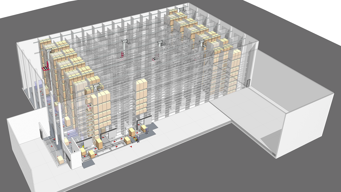 Logistics Warehouse Distribution Automation/Customer Service/3D Warehouse