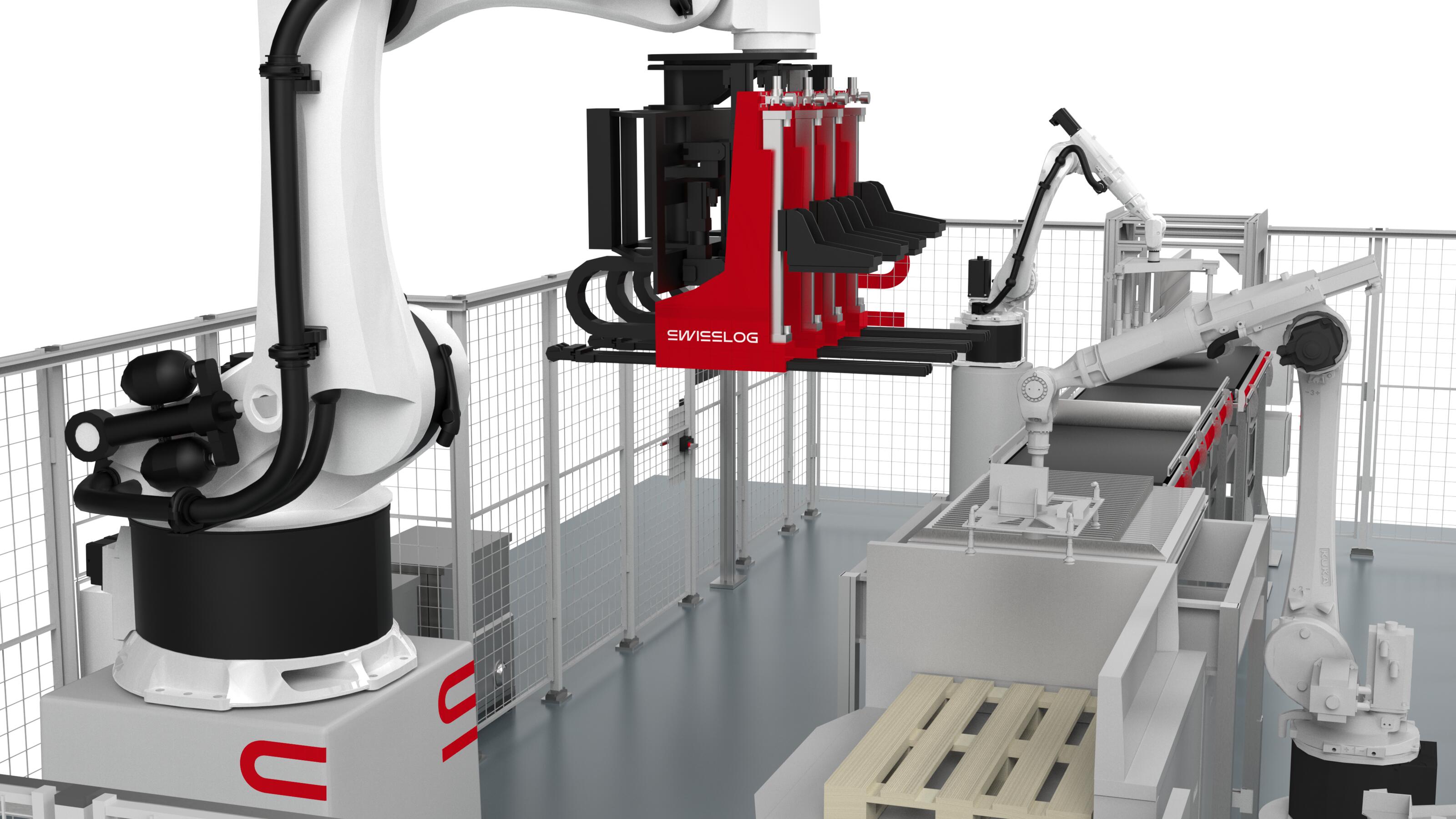 Full Automated Robotic Picking And Palletizing For Warehouses Swisslog