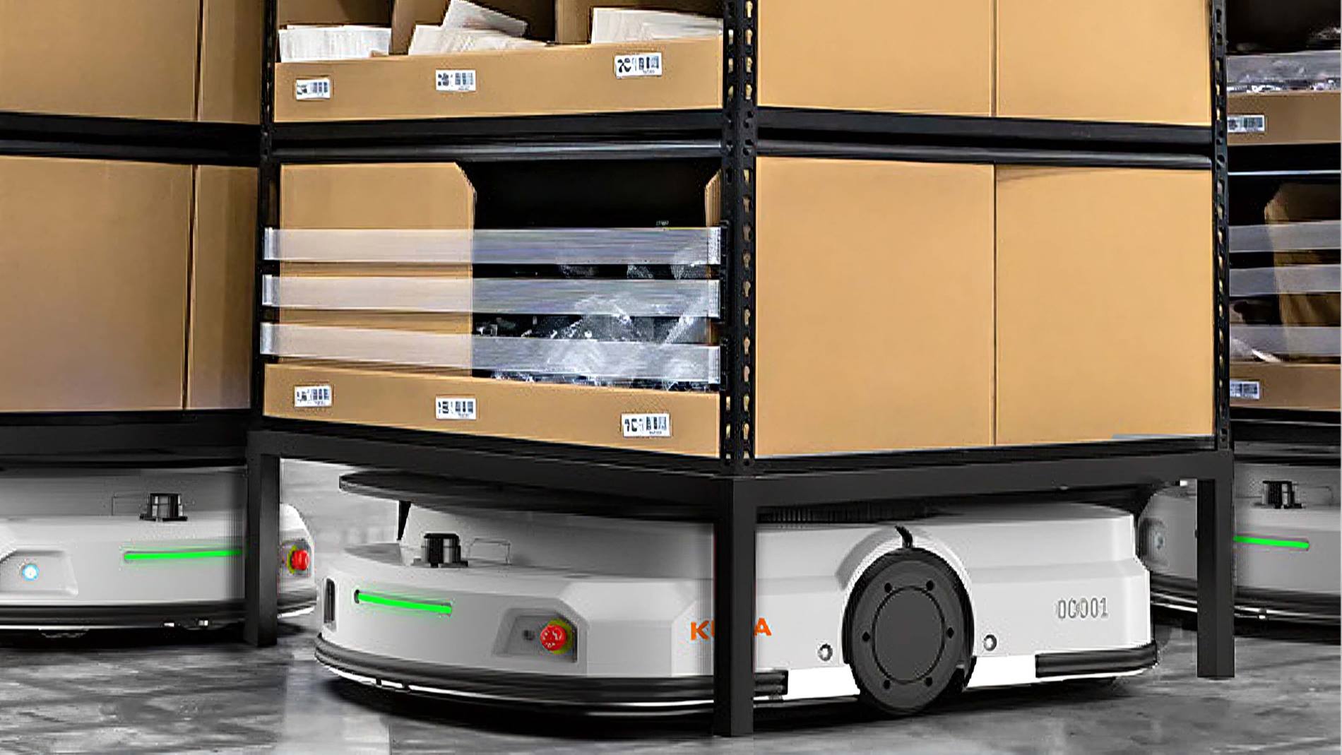 Swisslog's CarryPick shelf to person robot solution