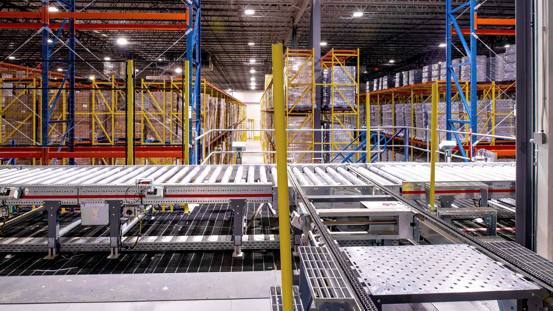Designing Automated Pallet Warehouses with pallet conveyor technology
