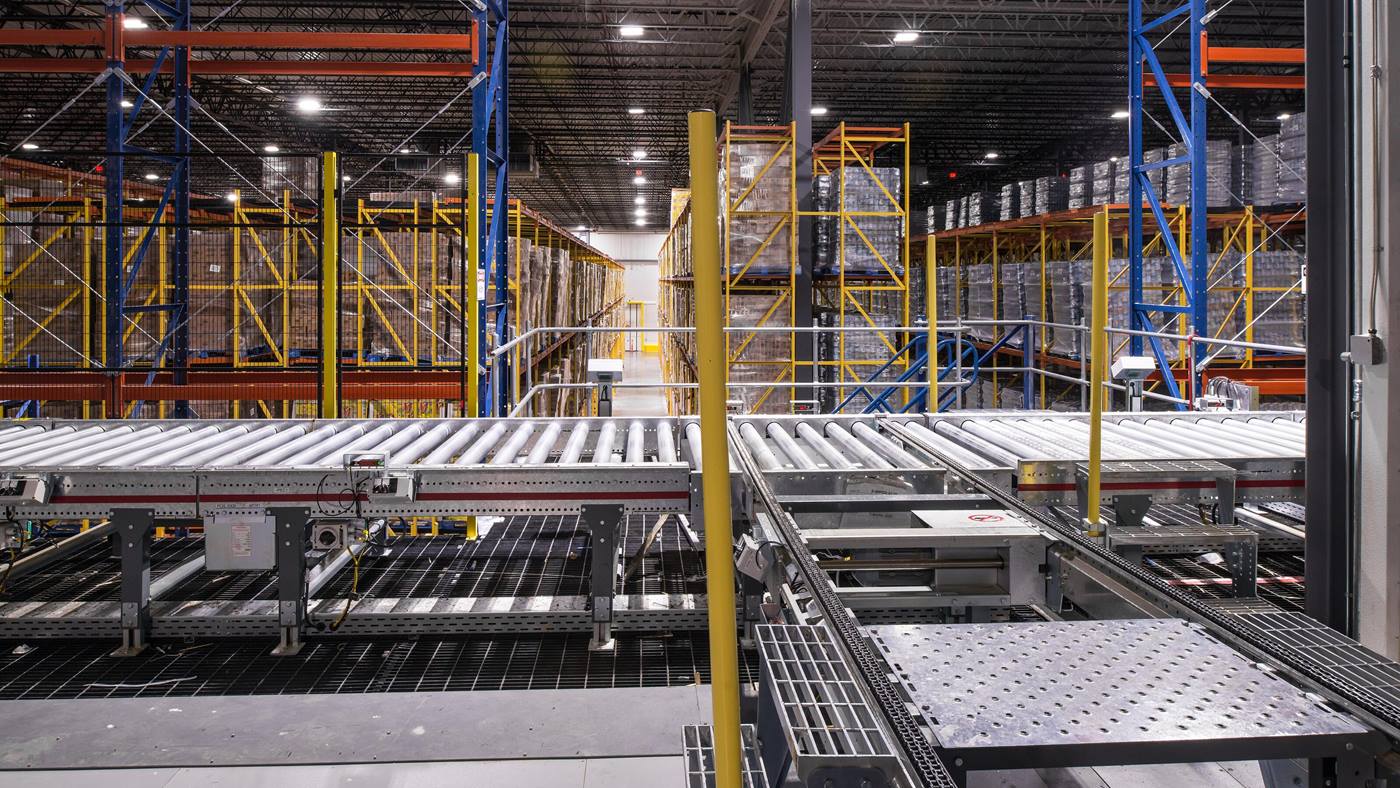 Designing Automated Pallet Warehouses with pallet conveyor technology