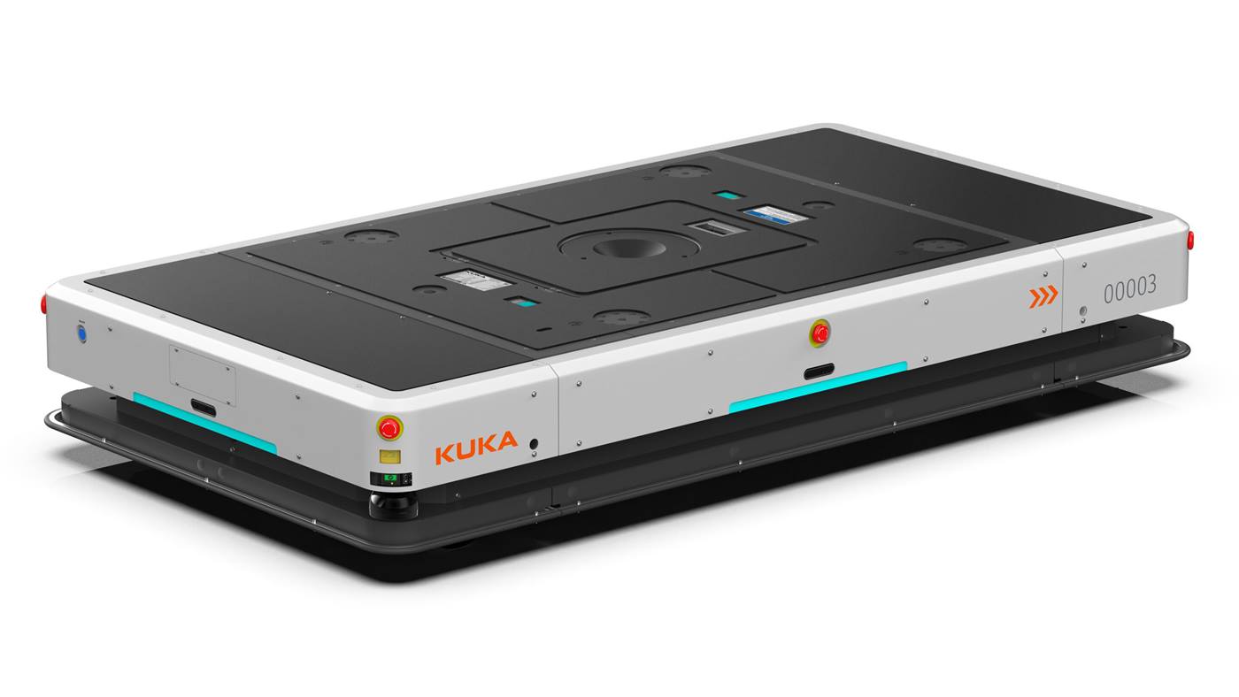 Automated top-loading mobile robot