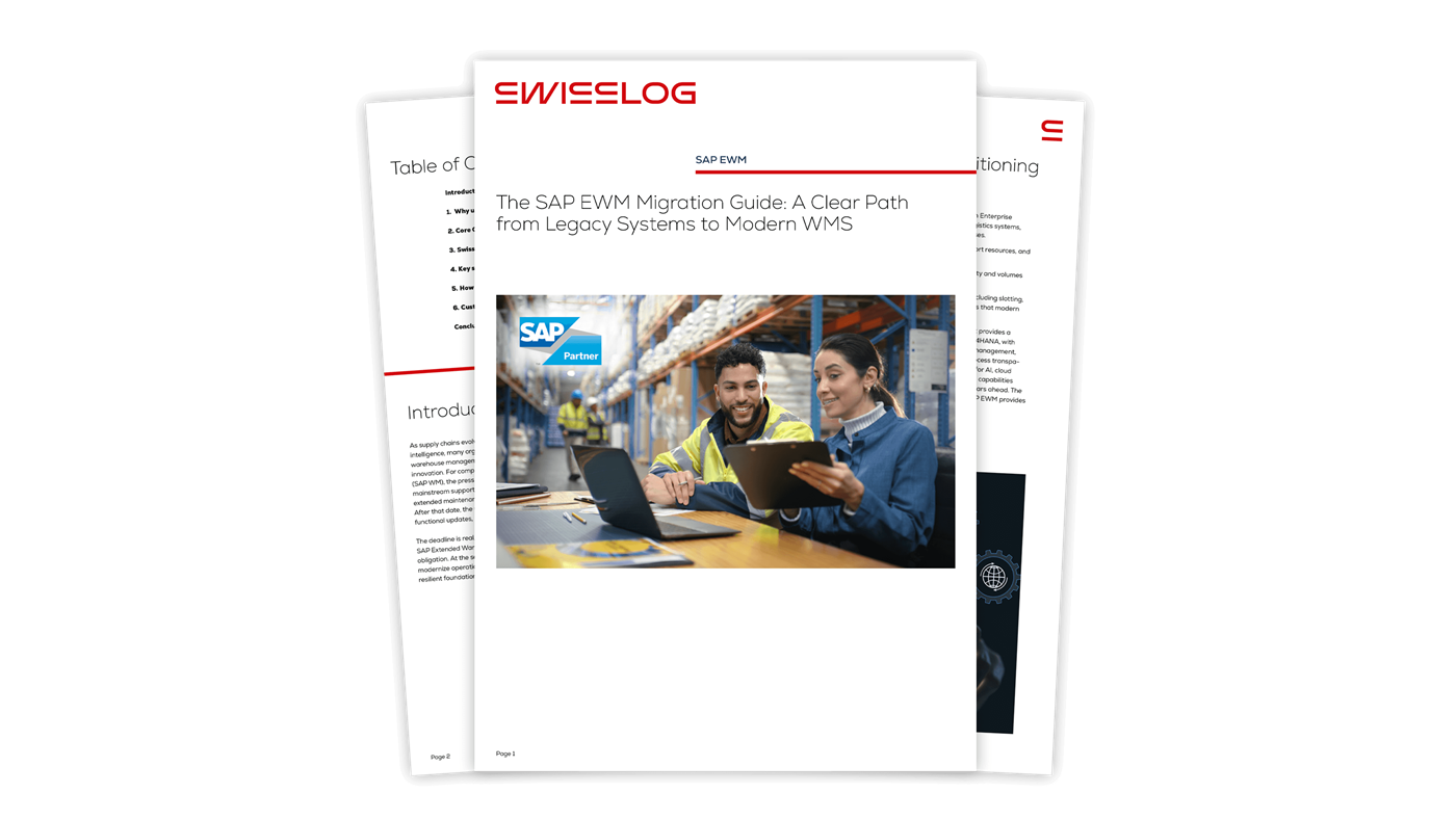 Preview of Swisslog's SAP EWM migration guide white paper